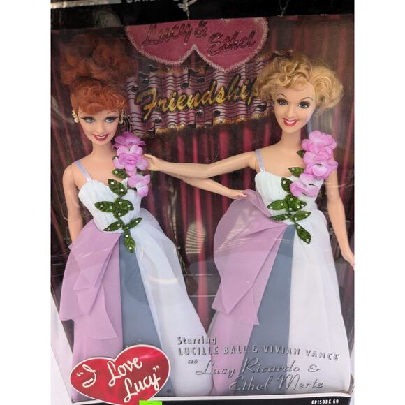 I Love Lucy Barbie Dolls Episode 69 Lucy and Ethel Buy the Same Dress In Box - Picture 4 of 8